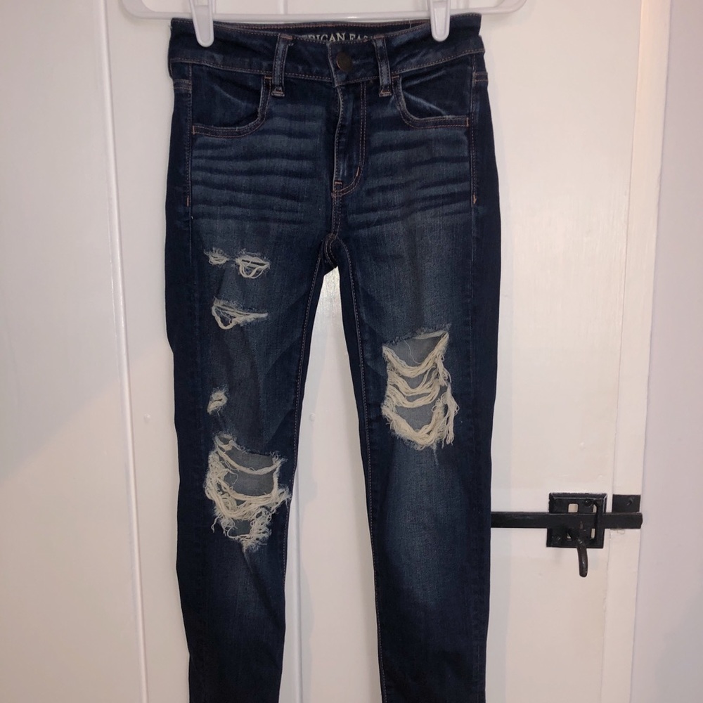 American eagle ripped jeans